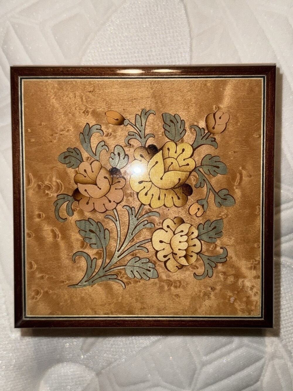 San Francisco Music Jewelry Box Company Reuge Switzerland Wood Inlay Taras Theme